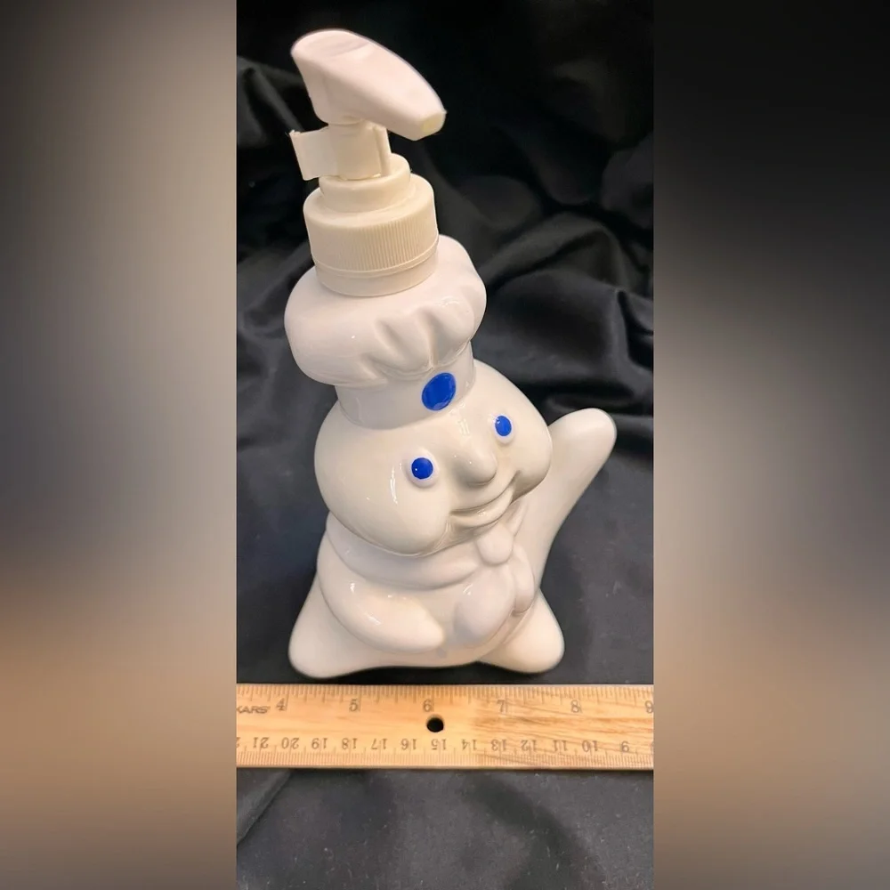 Vintage 1997 Pillsbury Doughboy Ceramic Soap Dispenser - Benjamin & Medwin 8